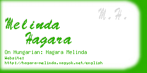 melinda hagara business card